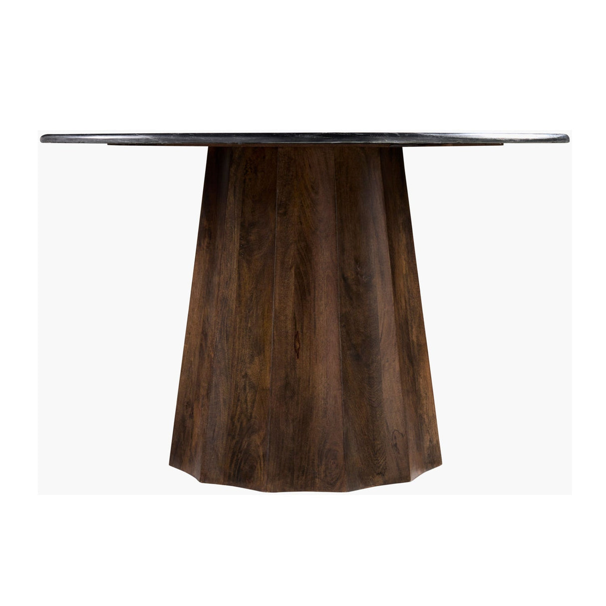 Modern European furniture - Black Marble Round Dining Table - www.oroa.com
