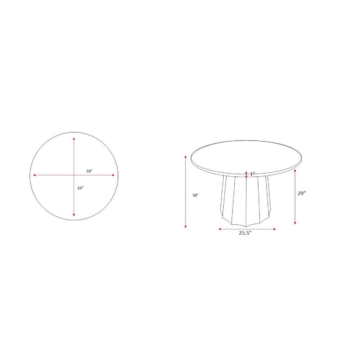 Modern furniture - Round Travertine Dining Table - www.oroa.com