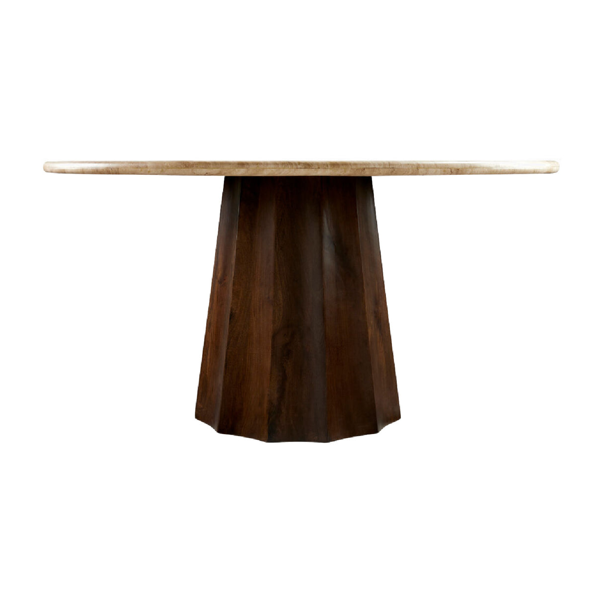 Modern furniture - Round Travertine Dining Table - www.oroa.com