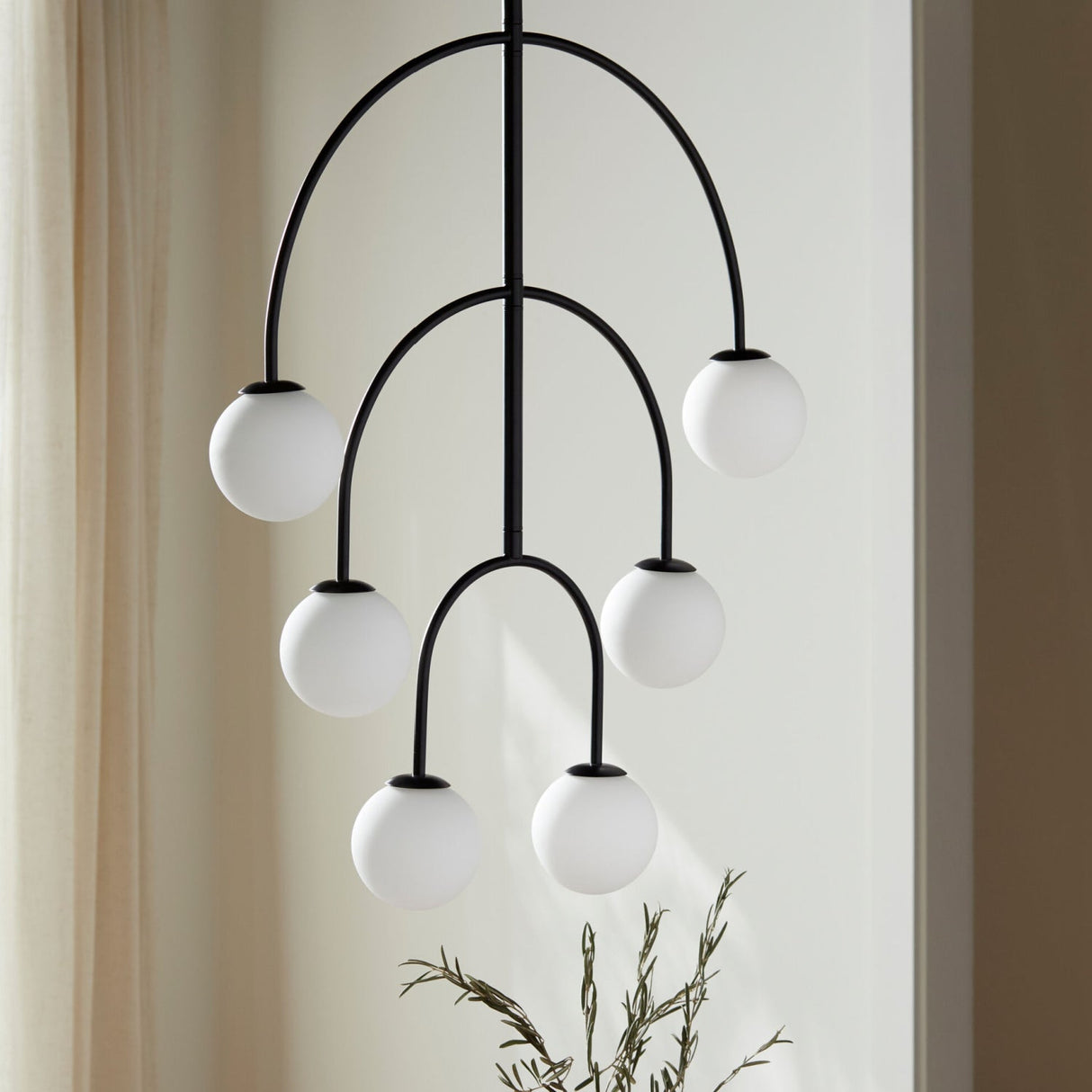 Modern European furniture - Back Arched 6-Light Chandelier - www.oroa.com
