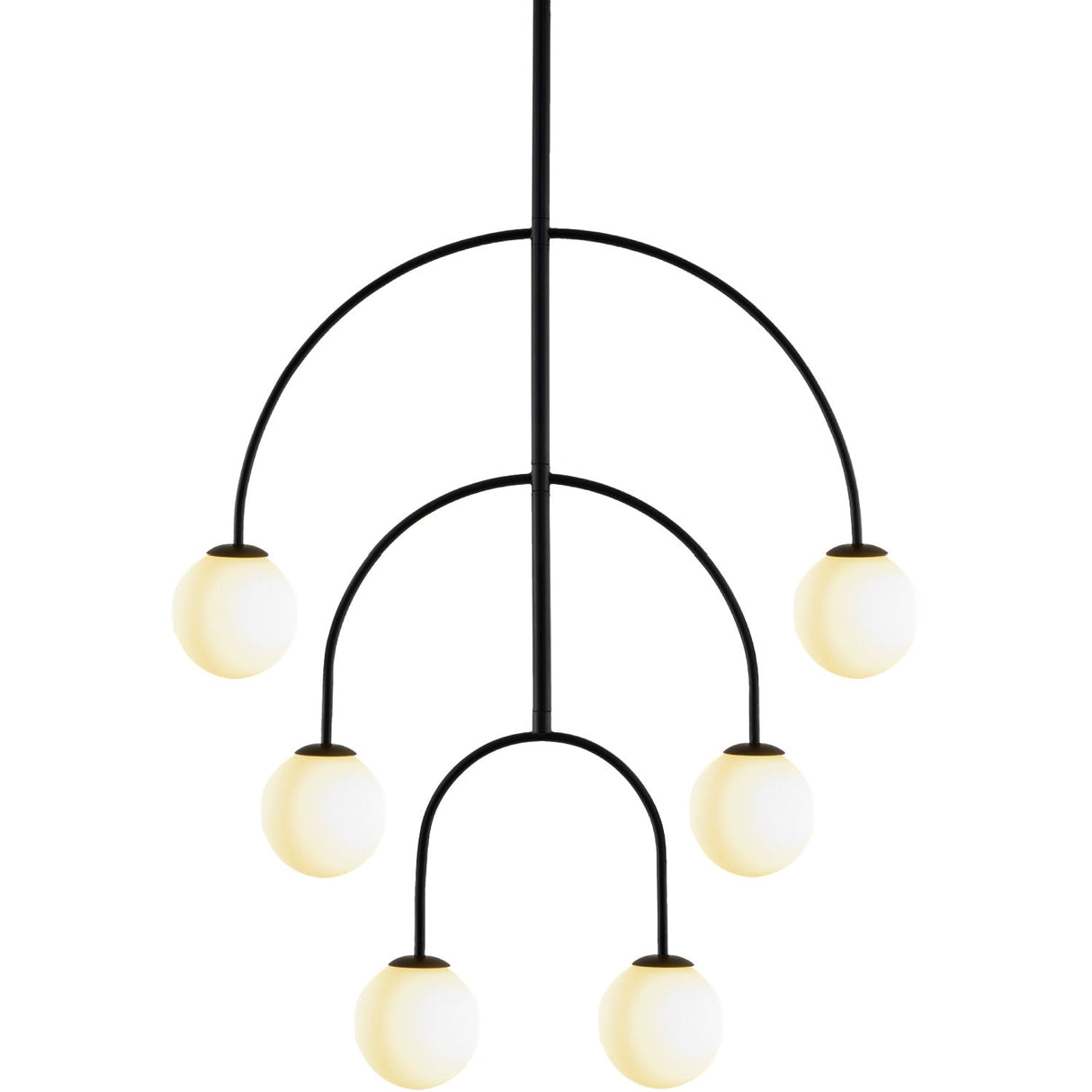 Modern European furniture - Back Arched 6-Light Chandelier - www.oroa.com