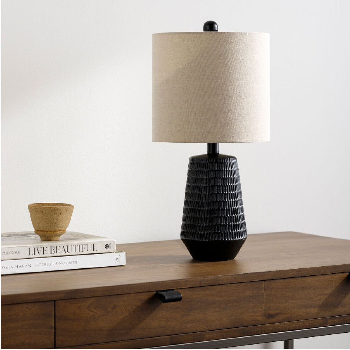 Modern European furniture - Organic-Carved Base Table Lamp - www.oroa.com