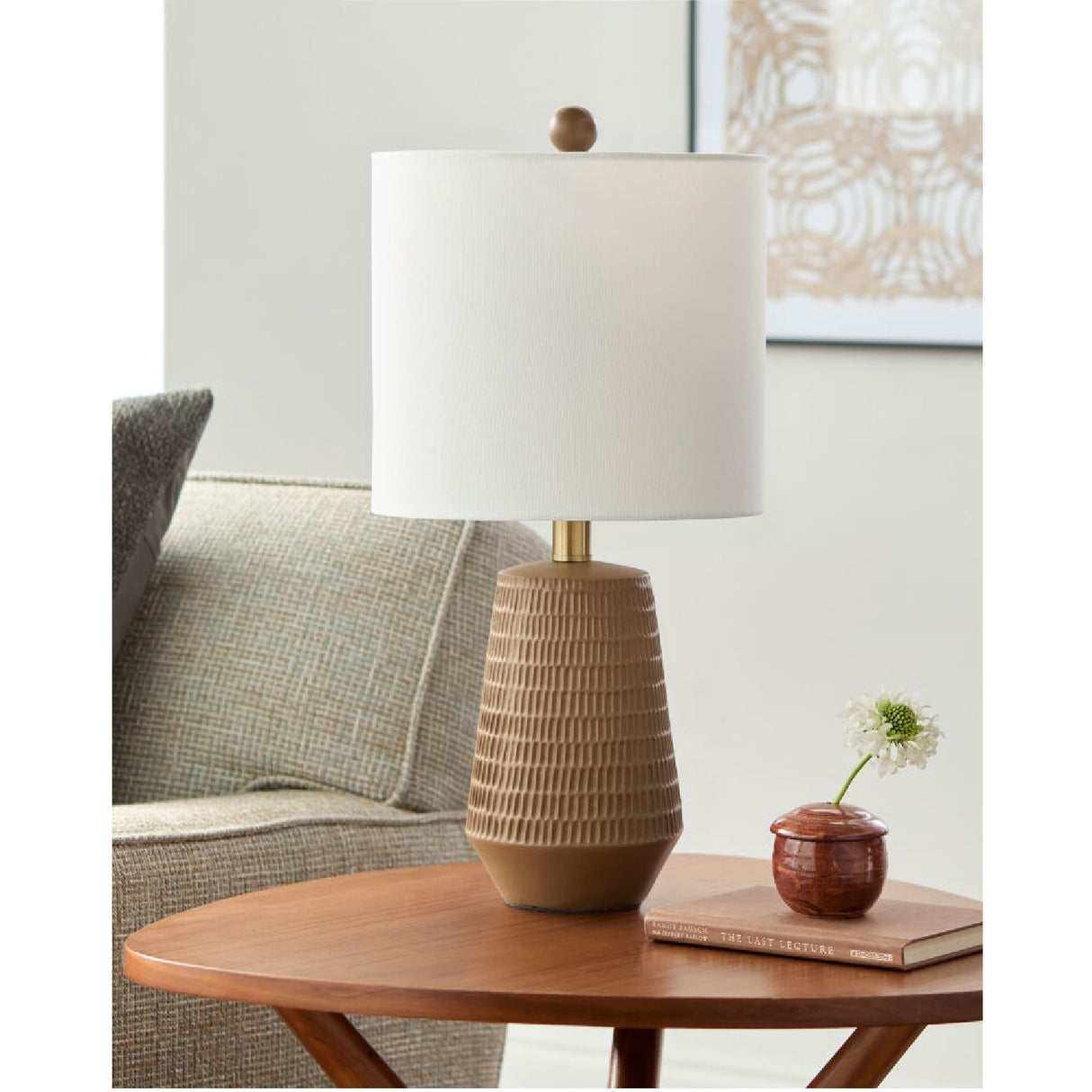 Modern European furniture - Organic-Carved Base Table Lamp - www.oroa.com
