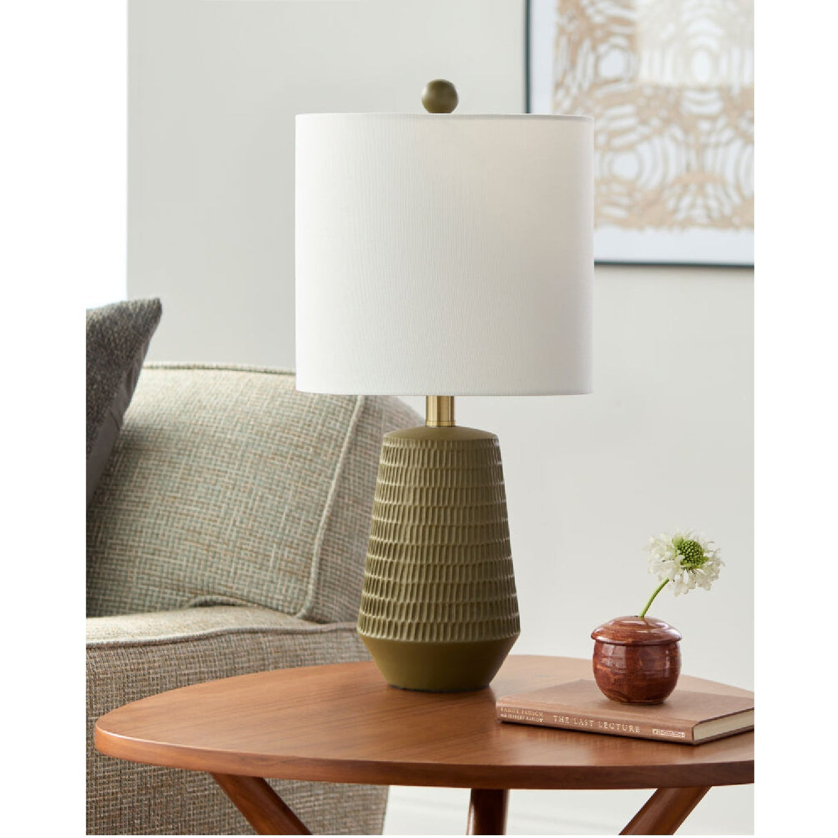 Modern European furniture - Organic-Carved Base Table Lamp - www.oroa.com
