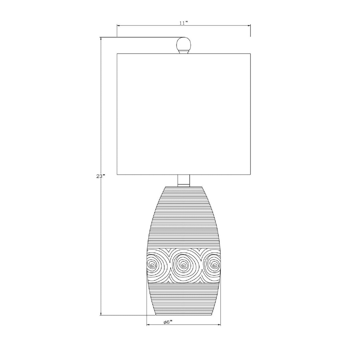 Modern European furniture - White Linen Ceramic Table Lamp - www.oroa.com