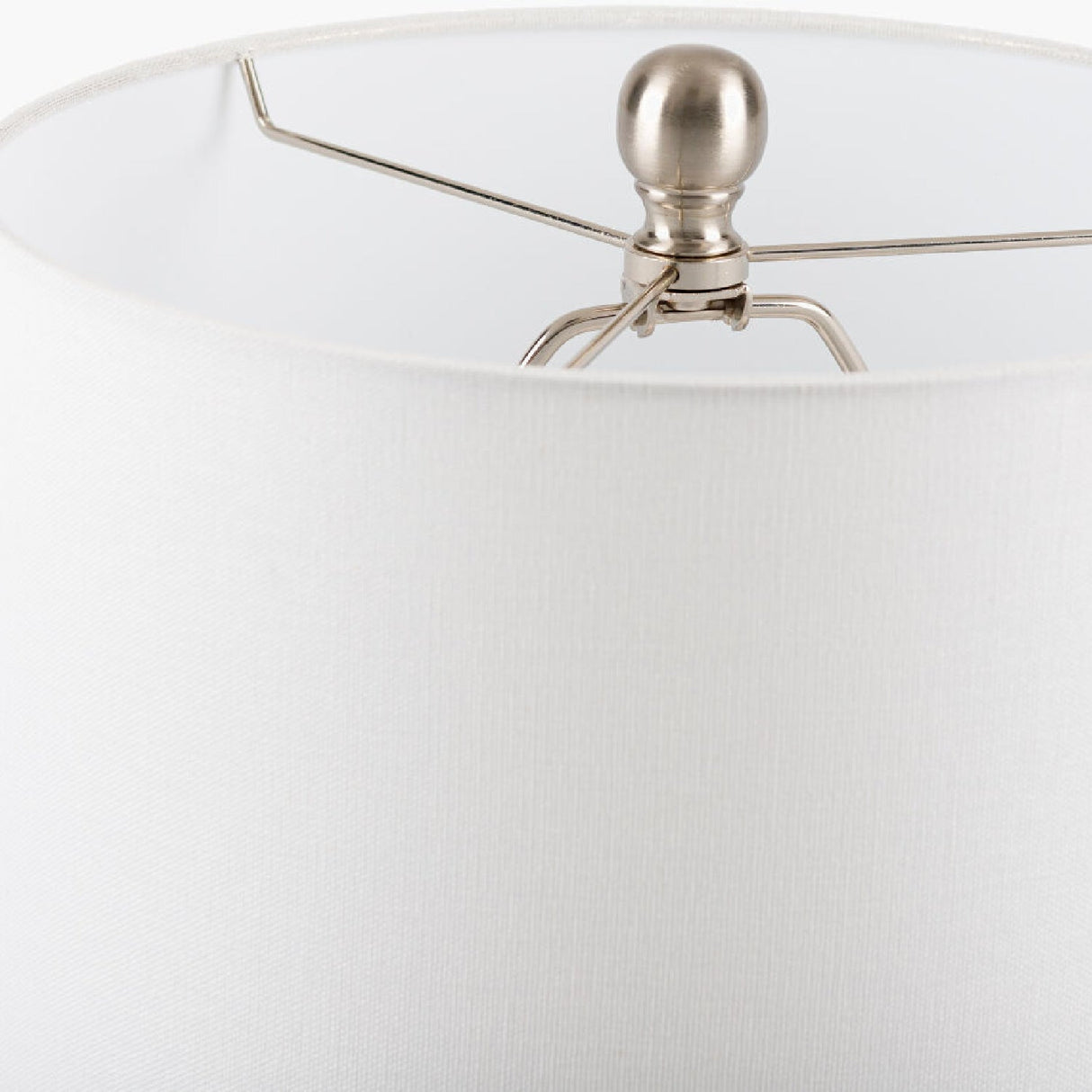 Modern European furniture - White Linen Ceramic Table Lamp - www.oroa.com
