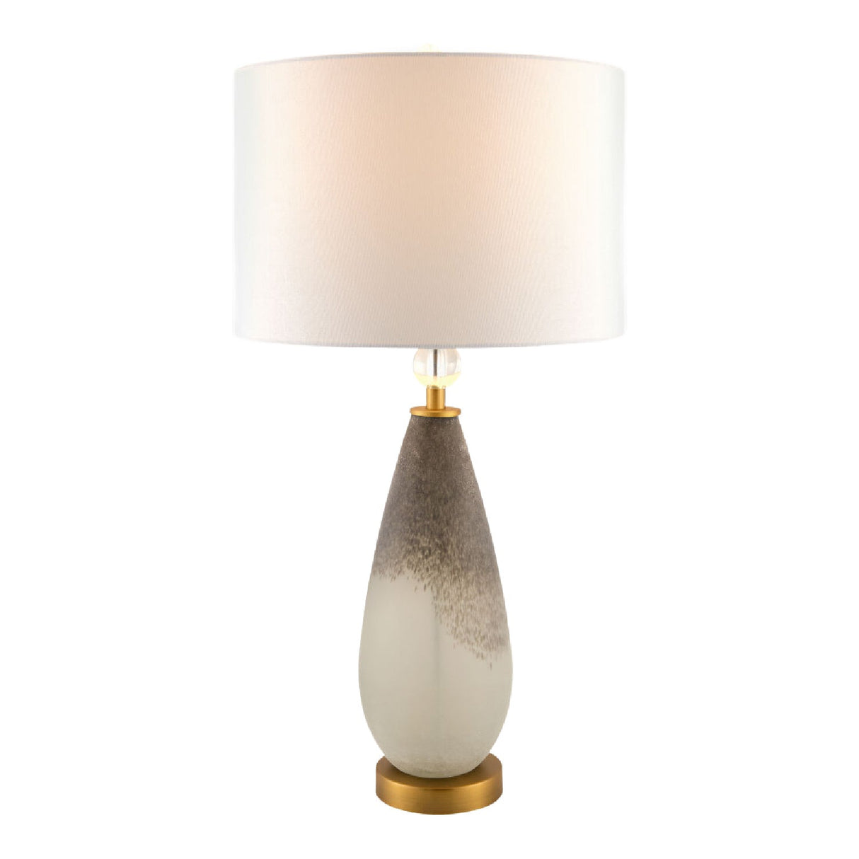 Modern European furniture - Frosted Black Glass Table Lamp - www.oroa.com