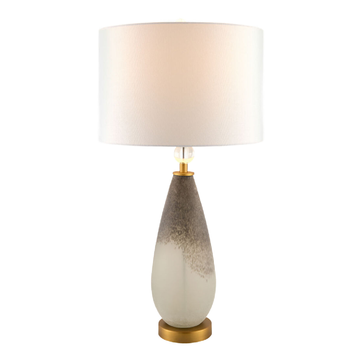 Modern European furniture - Frosted Black Glass Table Lamp - www.oroa.com