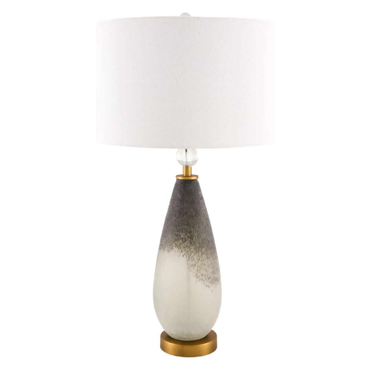 Modern European furniture - Frosted Black Glass Table Lamp - www.oroa.com