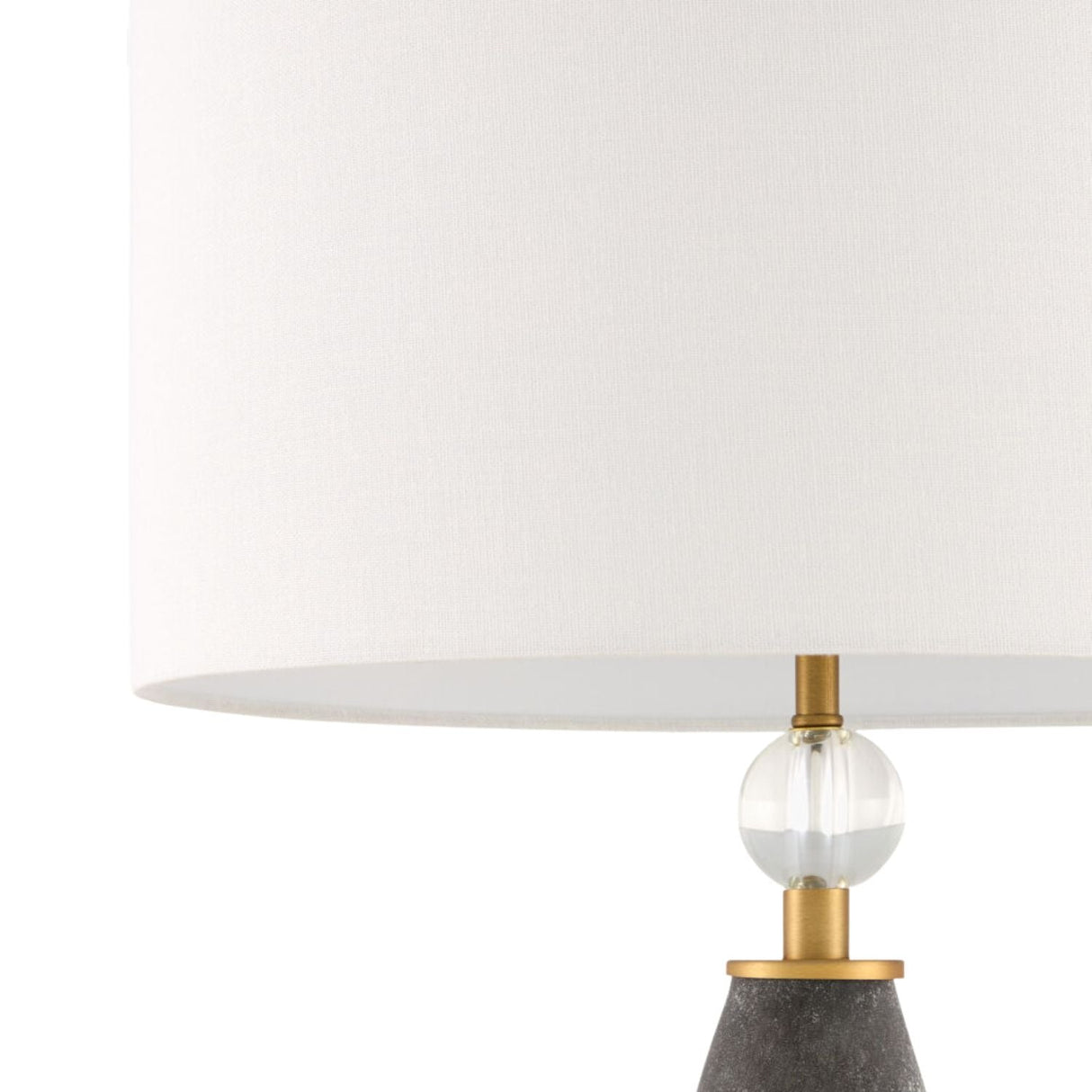 Modern European furniture - Frosted Black Glass Table Lamp - www.oroa.com