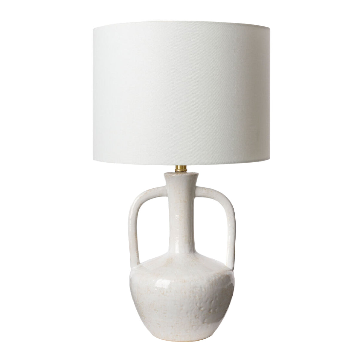 White Ceramic Amphora Table Lamp | Oroa.com