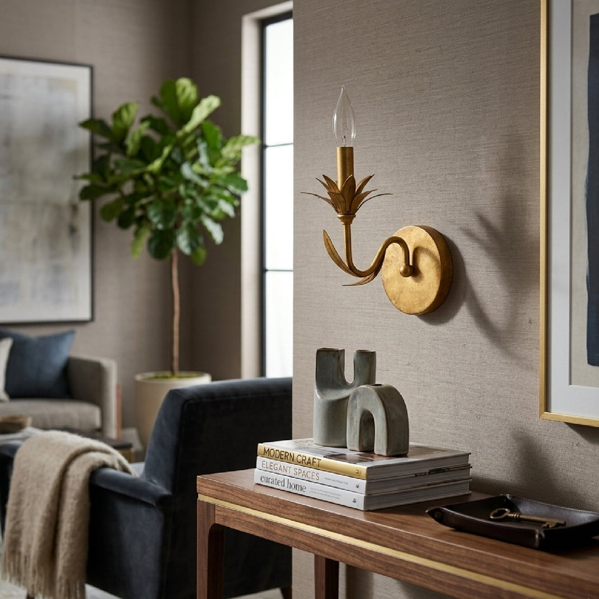 Modern European furniture - Flower-Inspired Wall Lamp - www.oroa.com