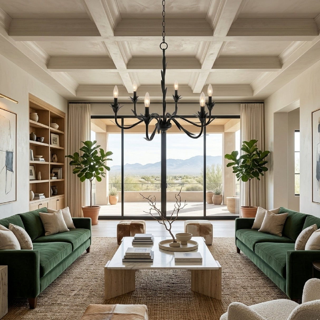 Modern European furniture - Flower-Inspired 6-Light Chandelier - www.oroa.com