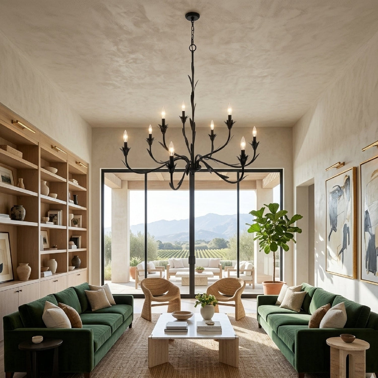 Modern European furniture - Flower-Inspired 9-Light Chandelier - www.oroa.com