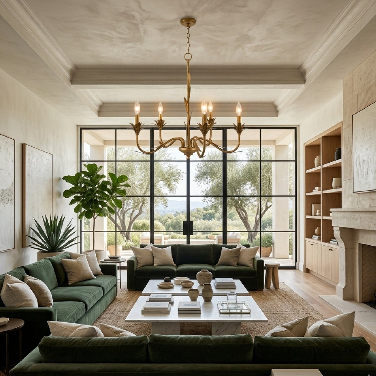 Modern European furniture - Flower-Inspired 5-Light Chandelier - www.oroa.com