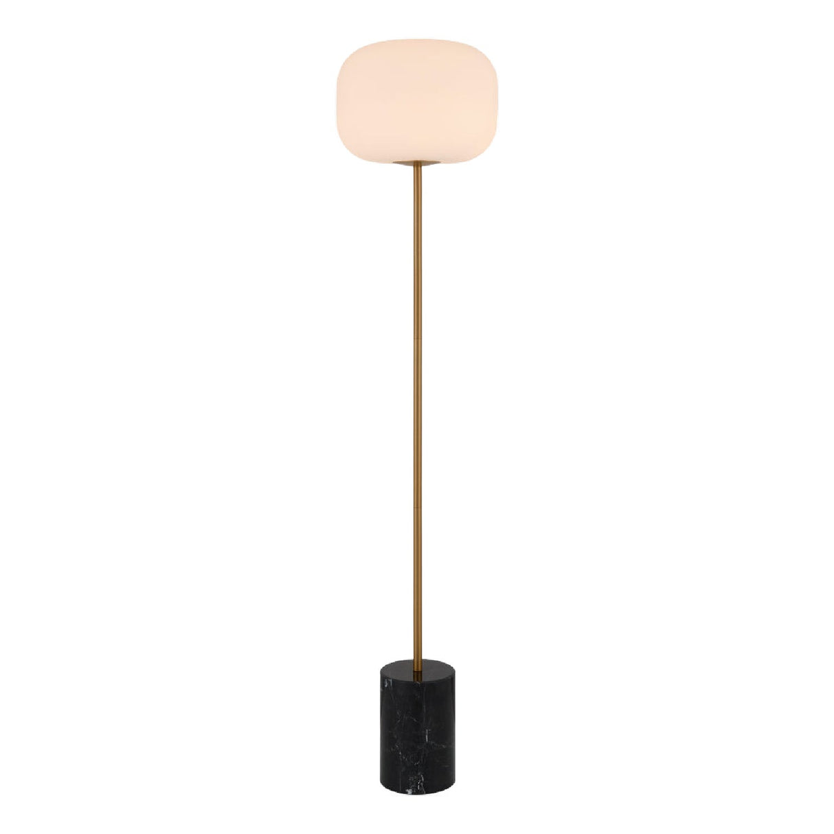 Modern European furniture - White Glass Accent Floor Lamp - www.oroa.com
