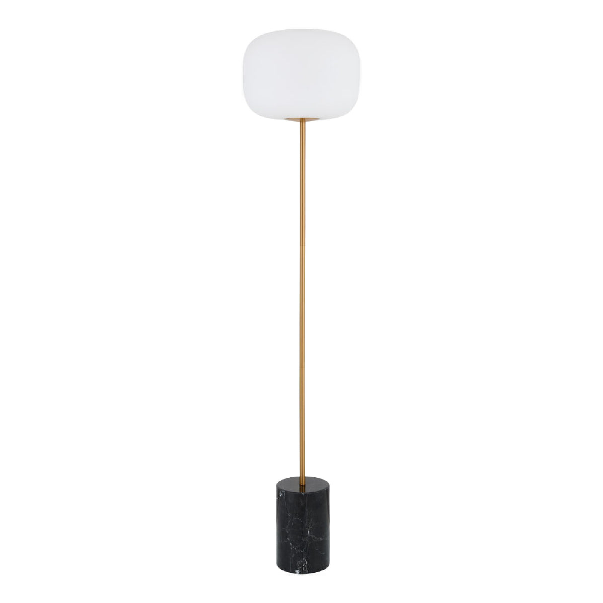 White Glass Accent Floor Lamp | Oroa.com