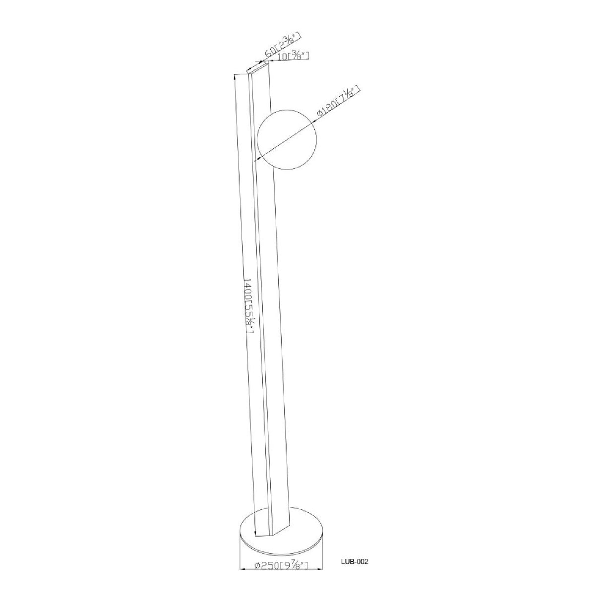 White Glass Modern Floor Lamp | Oroa.com