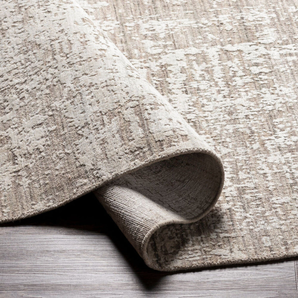 Modern European furniture - Gray Viscose Blend Carpet - www.oroa.com