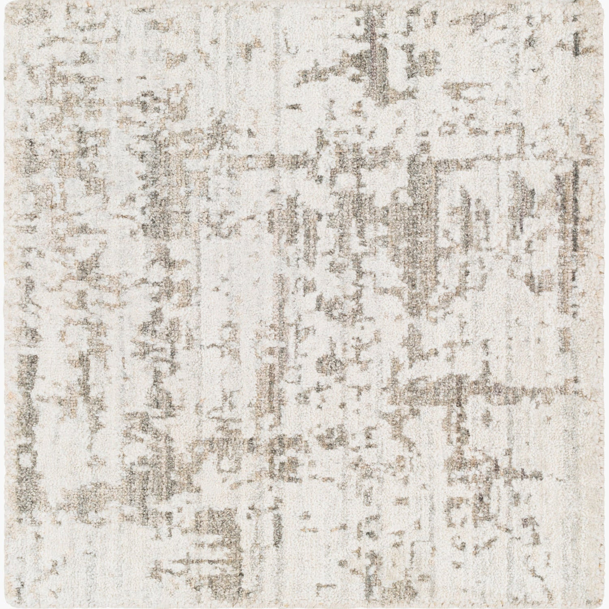 Modern European furniture - Gray Viscose Blend Round Carpet - www.oroa.com