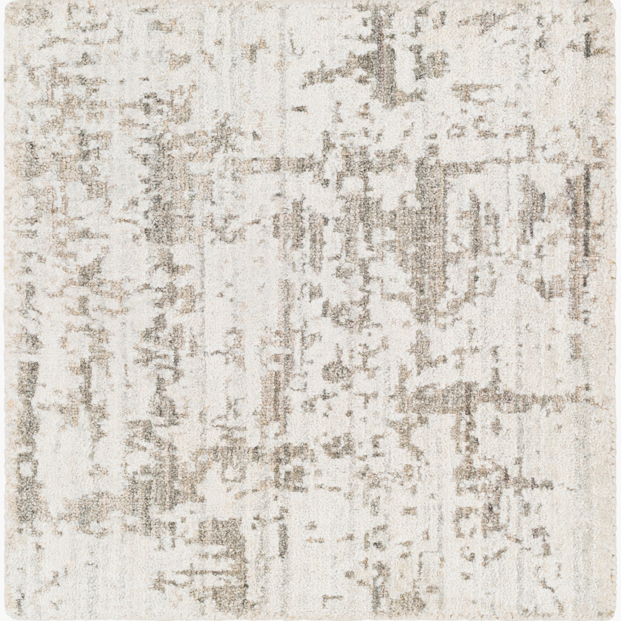 Modern European furniture - Gray Viscose Blend Round Carpet - www.oroa.com