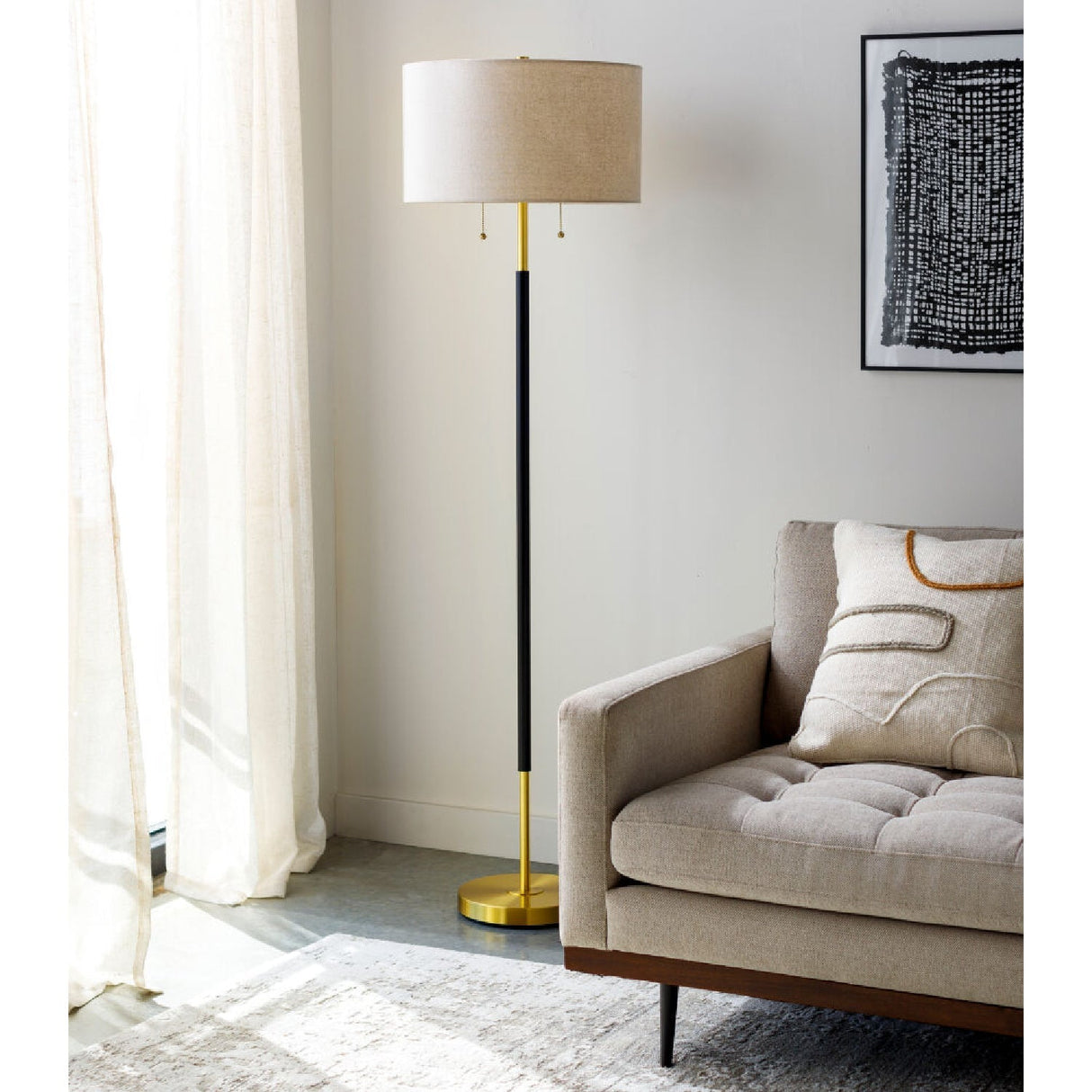 Modern European furniture - Gray Viscose Blend Carpet - www.oroa.com