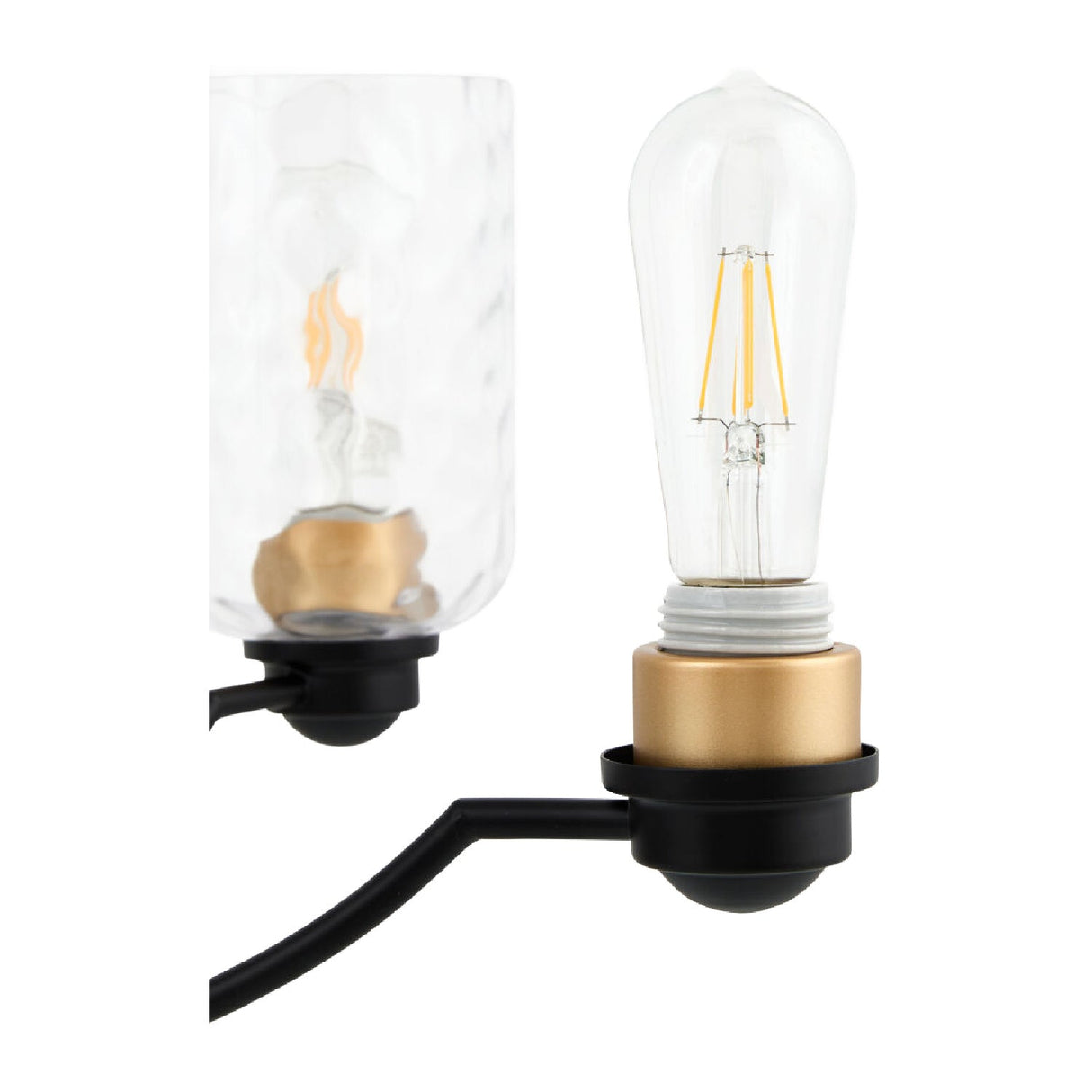 Modern European furniture - Textured Clear Glass 5-Light Chandelier - www.oroa.com