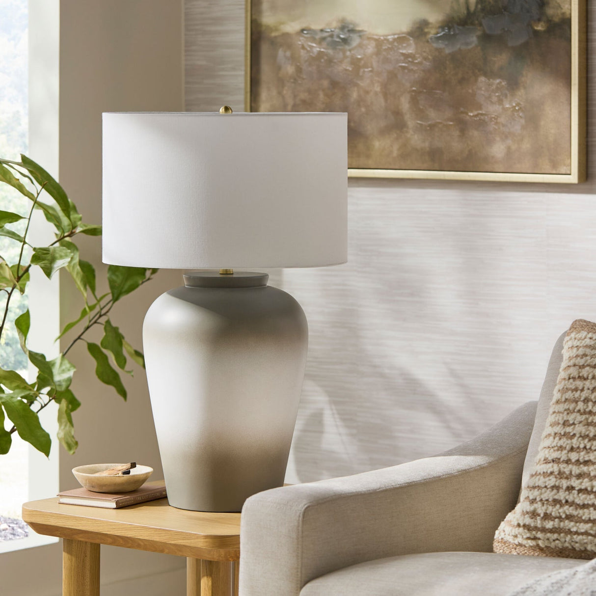 Modern European furniture - Painted Ceramic Accent Table Lamp - www.oroa.com