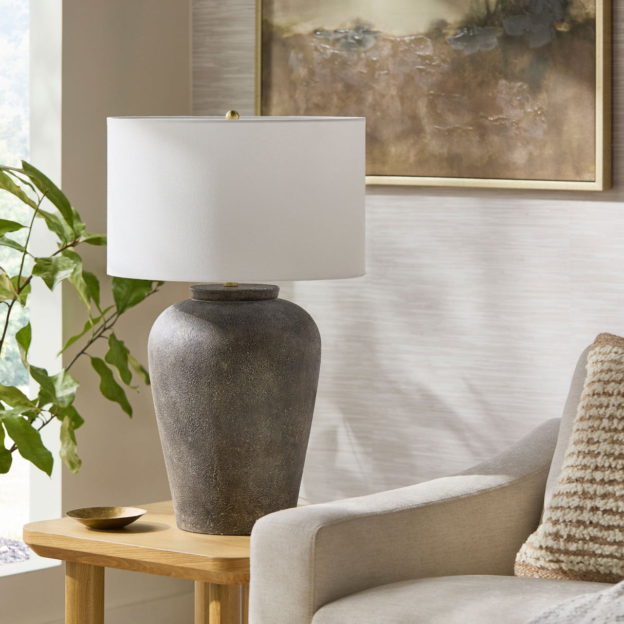 Modern European furniture - Painted Ceramic Accent Table Lamp - www.oroa.com
