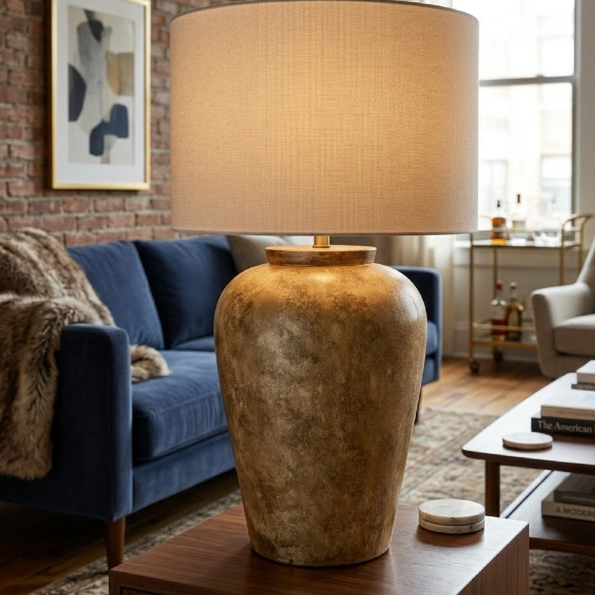 Modern European furniture - Painted Ceramic Accent Table Lamp - www.oroa.com