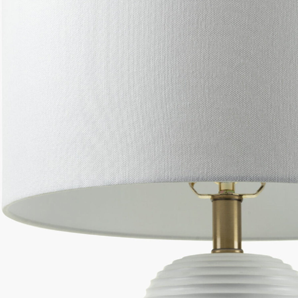 Modern European furniture - White Drum Linen Table Lamp - www.oroa.com