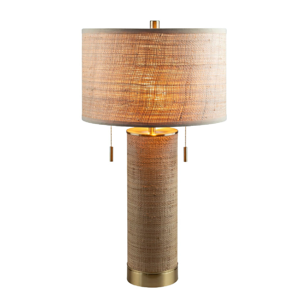 Modern European furniture - Tan Rattan Accent Table Lamp - www.oroa.com
