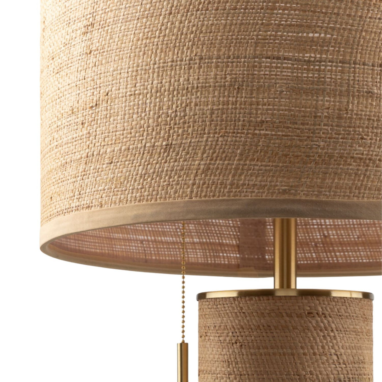 Modern European furniture - Tan Rattan Accent Table Lamp - www.oroa.com
