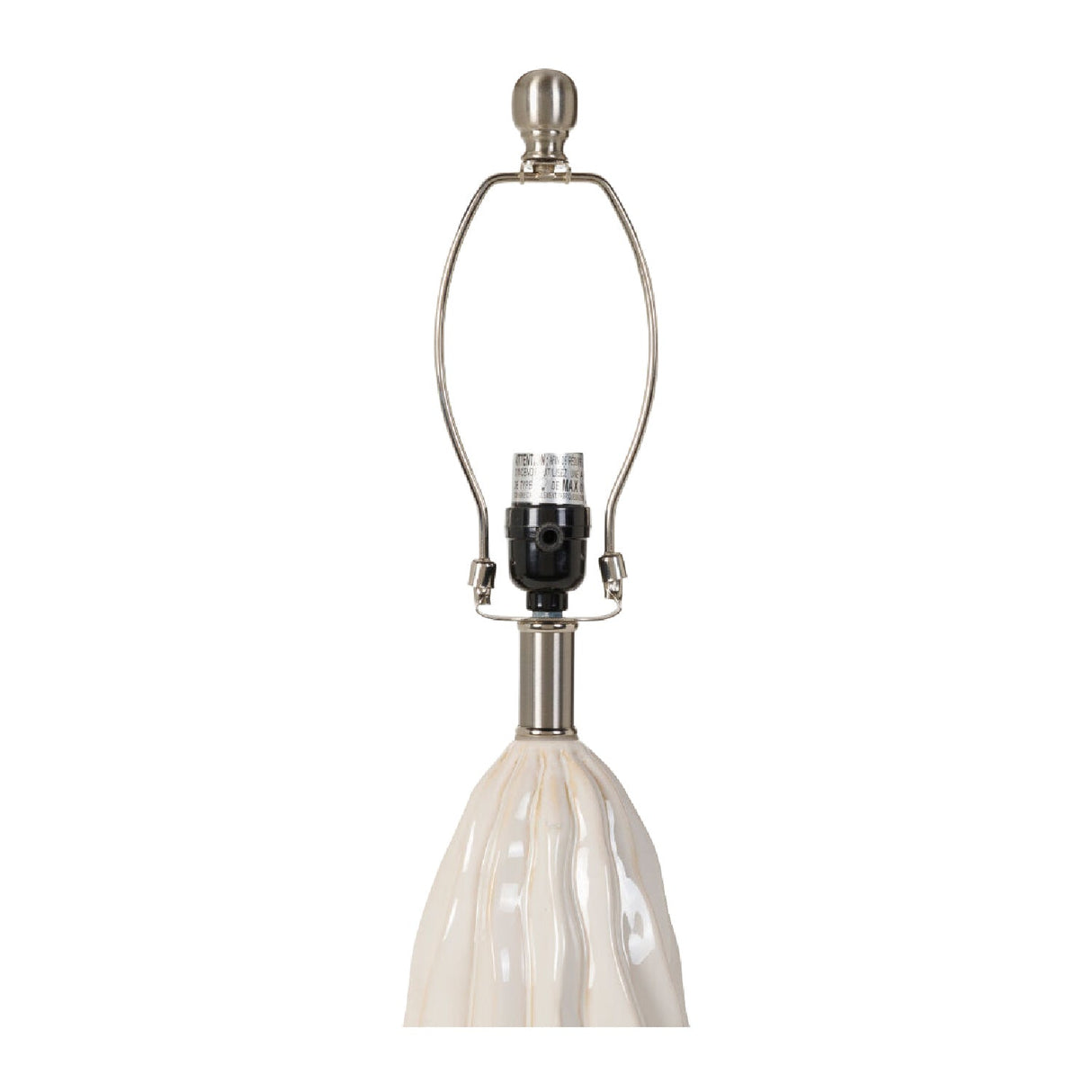 Modern European furniture - Wavy White Ceramic Table Lamp - www.oroa.com