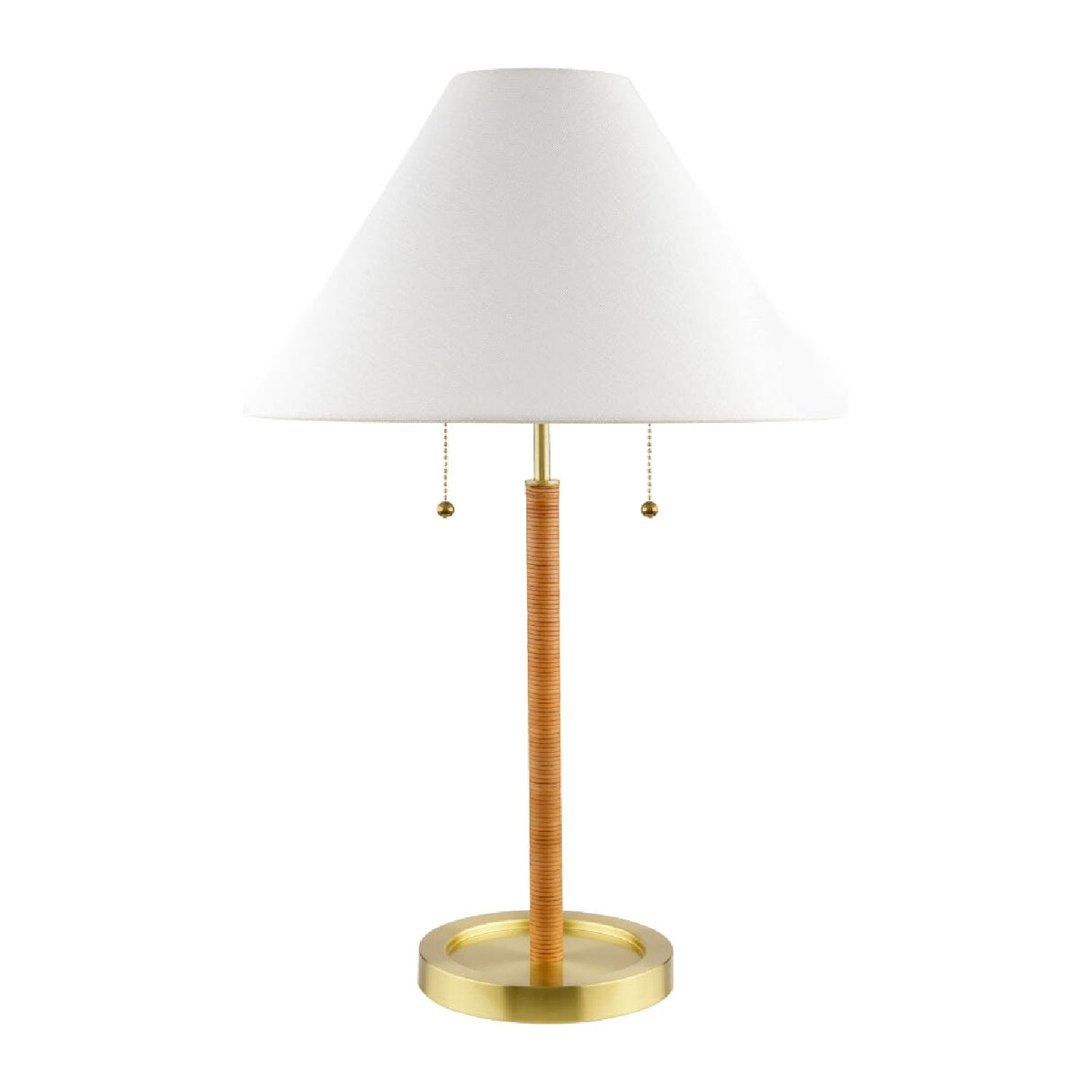 Modern European furniture - White Linen Pull-Switch Table Lamp - www.oroa.com