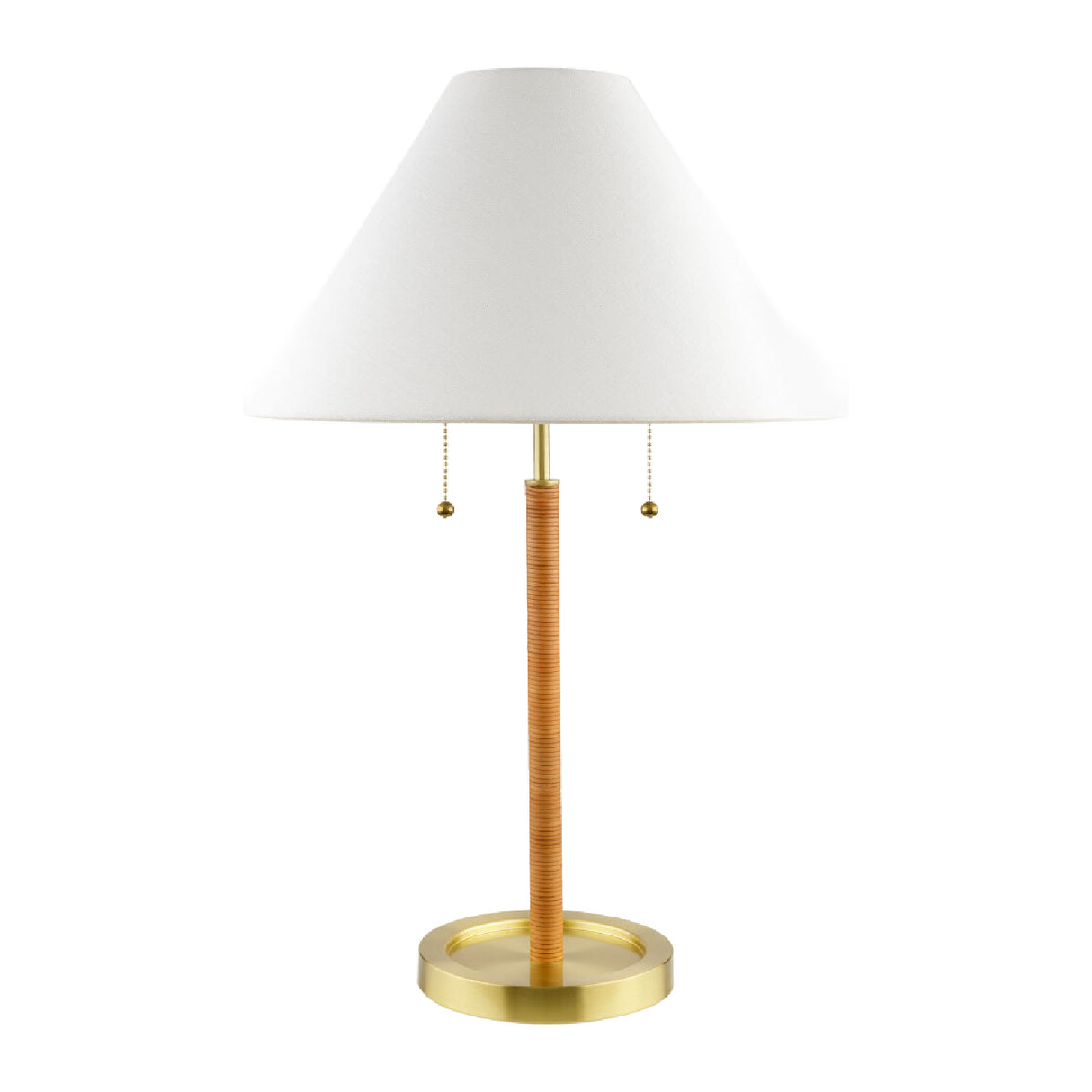Modern European furniture - White Linen Pull-Switch Table Lamp - www.oroa.com | Oroa.com
