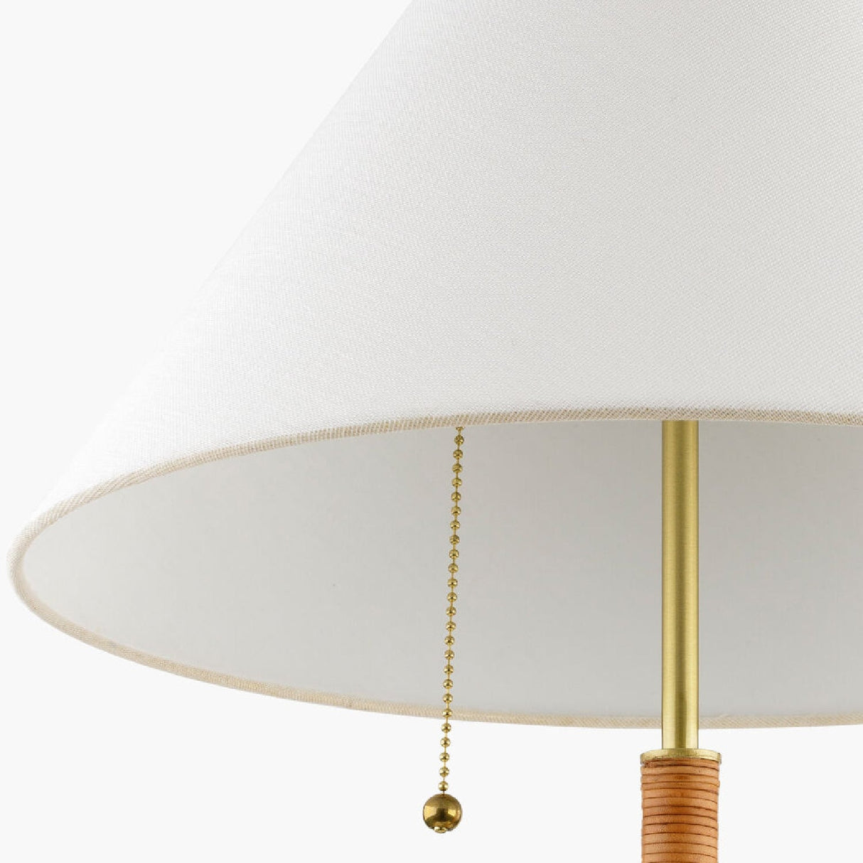 Modern European furniture - White Linen Pull-Switch Table Lamp - www.oroa.com