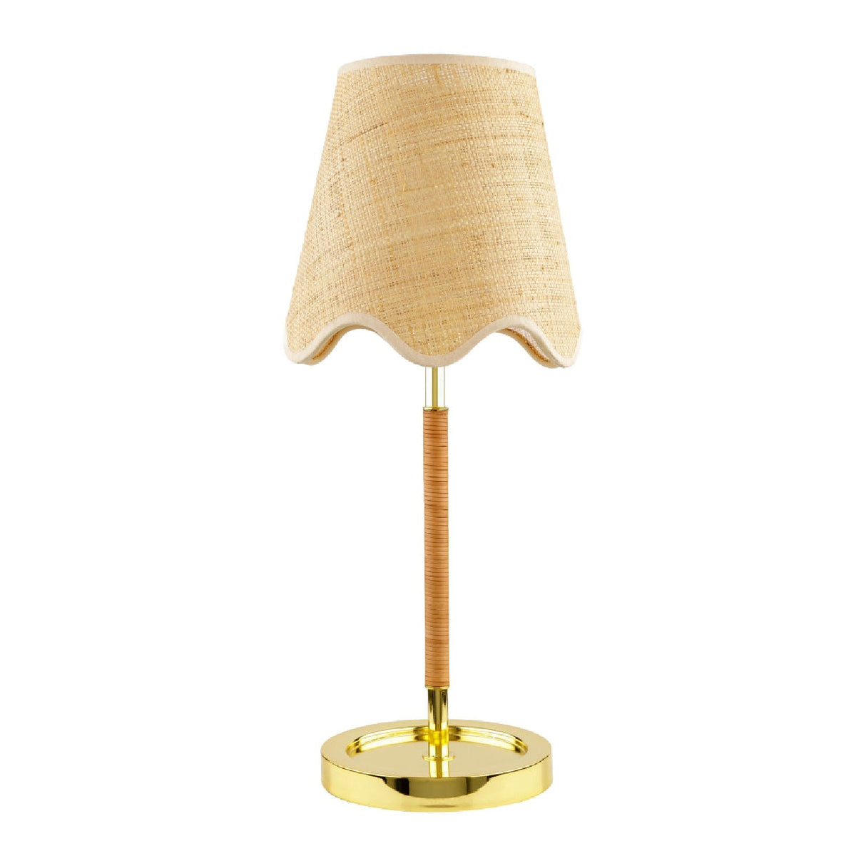 Modern European furniture - Scalloped Beige Jute Table Lamp - www.oroa.com