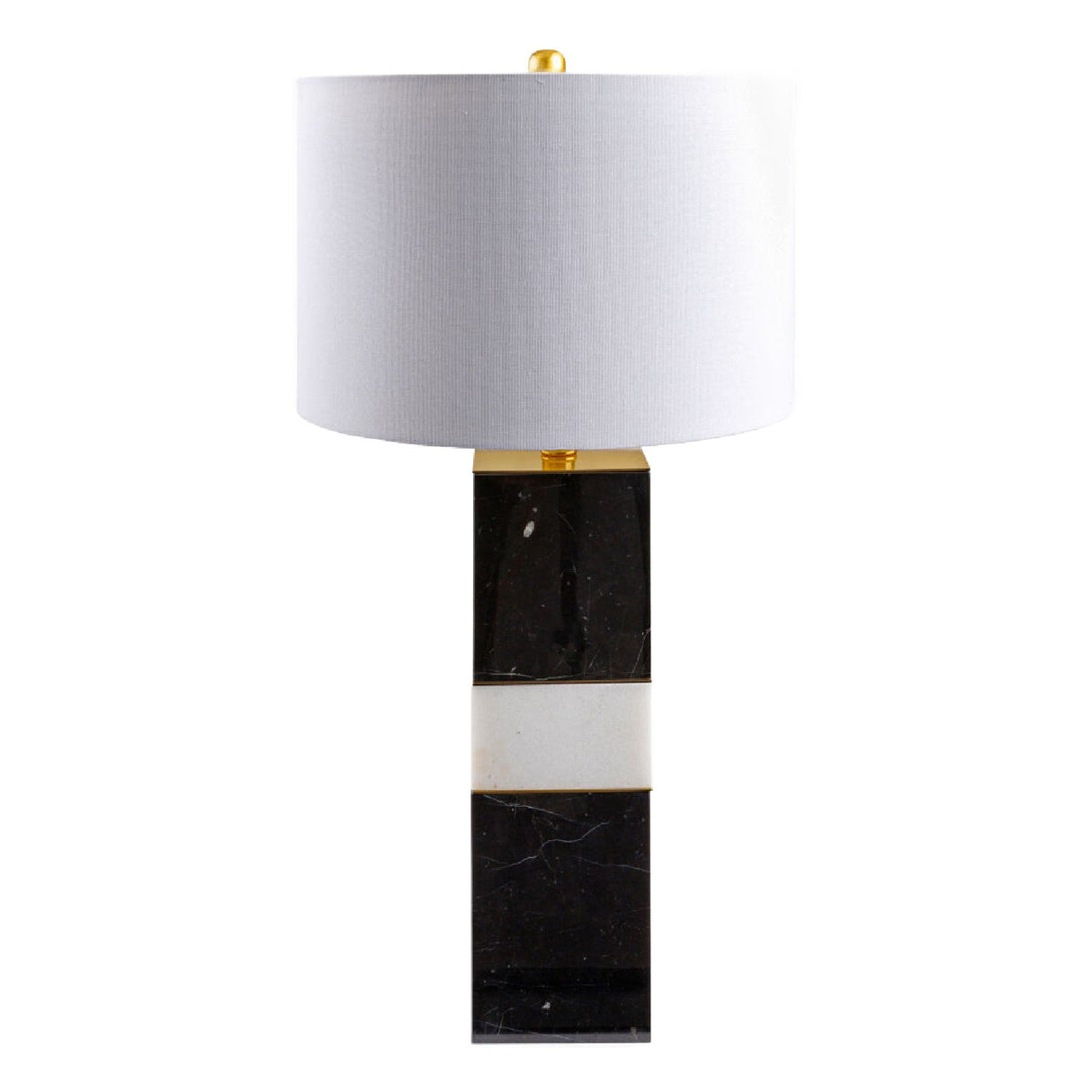 Modern European furniture - Black & White Marble Table Lamp - www.oroa.com