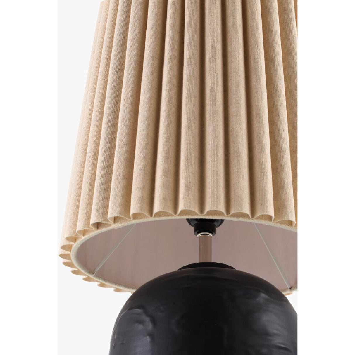Modern European furniture - Pleated Linen Ceramic Table Lamps (2) - www.oroa.com