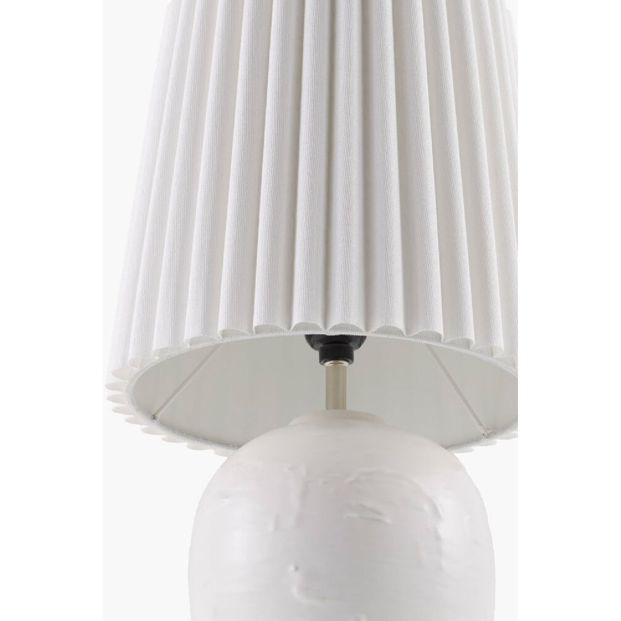 Modern European furniture - Pleated Linen Ceramic Table Lamps (2) - www.oroa.com