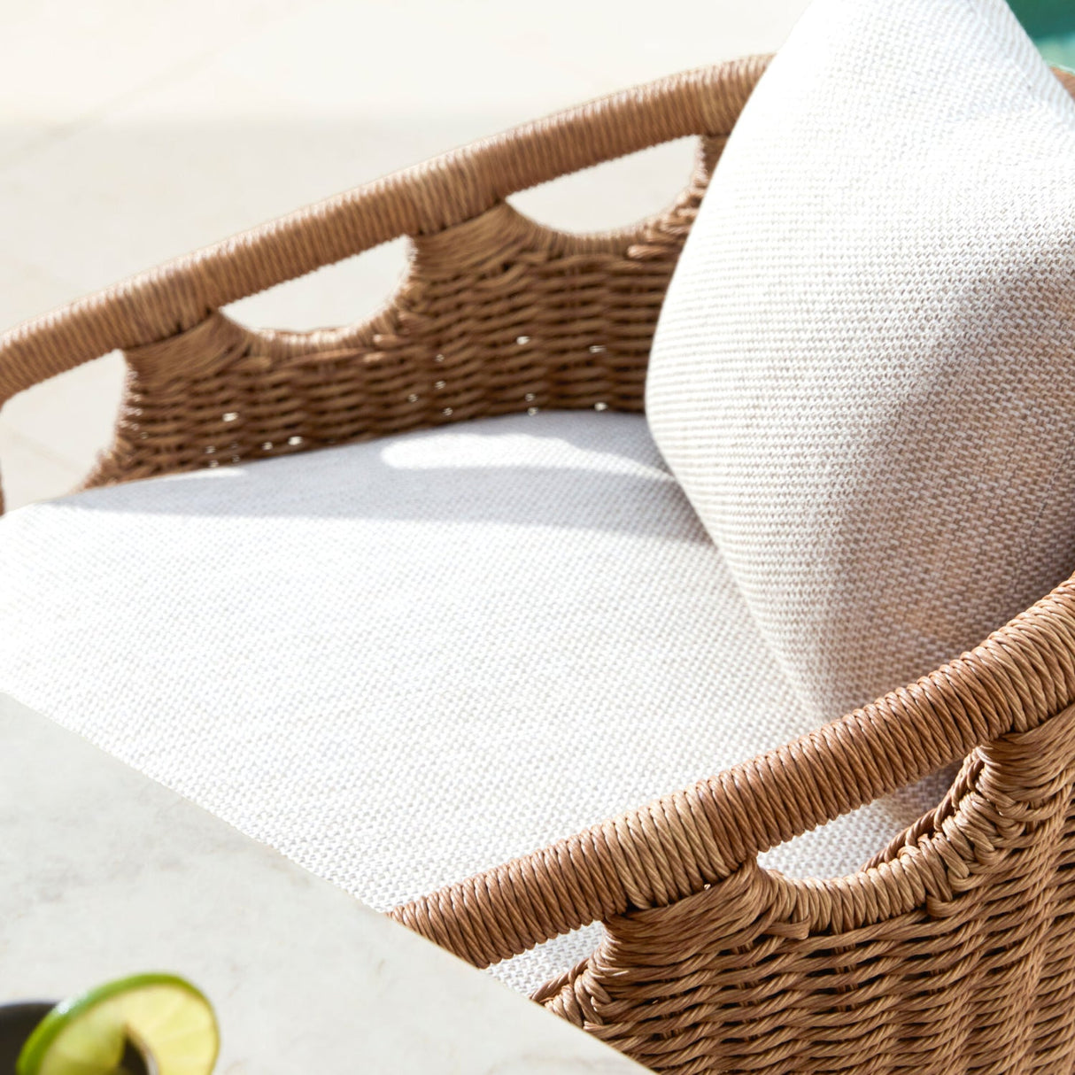 Modern European furniture - Hand-Woven Wicker Outdoor Bar Stool - www.oroa.com