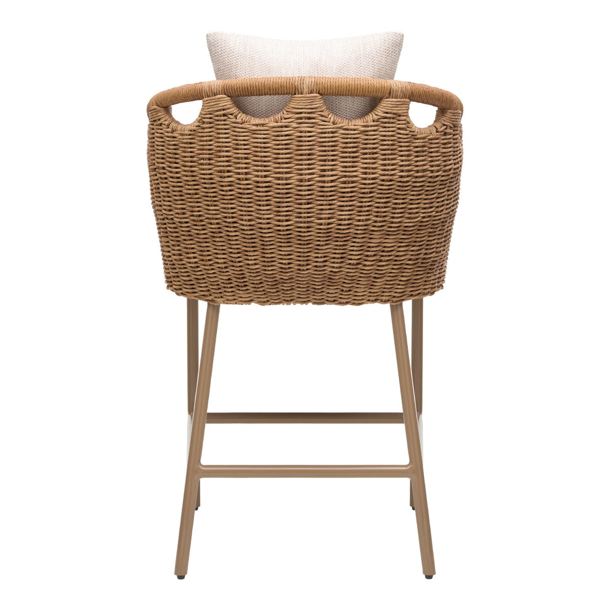 Modern European furniture - Hand-Woven Wicker Outdoor Bar Stool - www.oroa.com