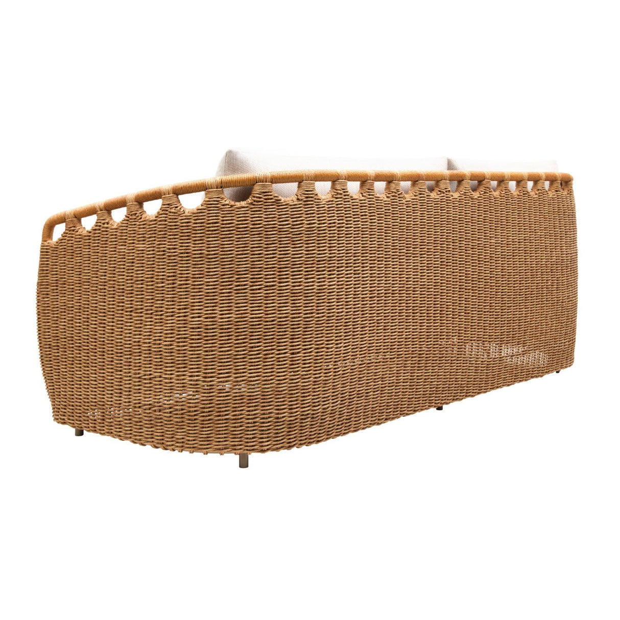 Modern European furniture - Hand-Woven Wicker Outdoor Sofa - www.oroa.com