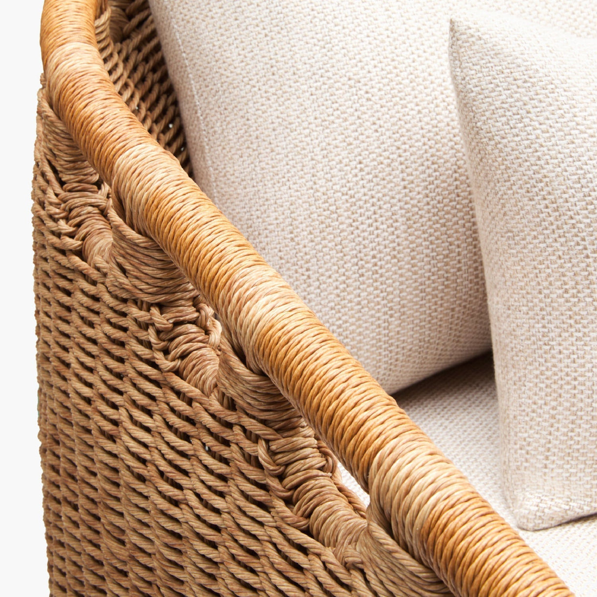 Modern European furniture - Hand-Woven Wicker Outdoor Sofa - www.oroa.com