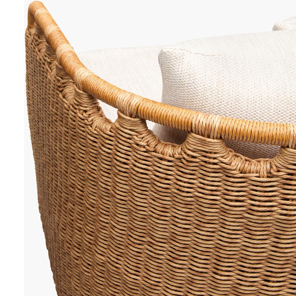 Modern European furniture - Hand-Woven Wicker Outdoor Sofa - www.oroa.com