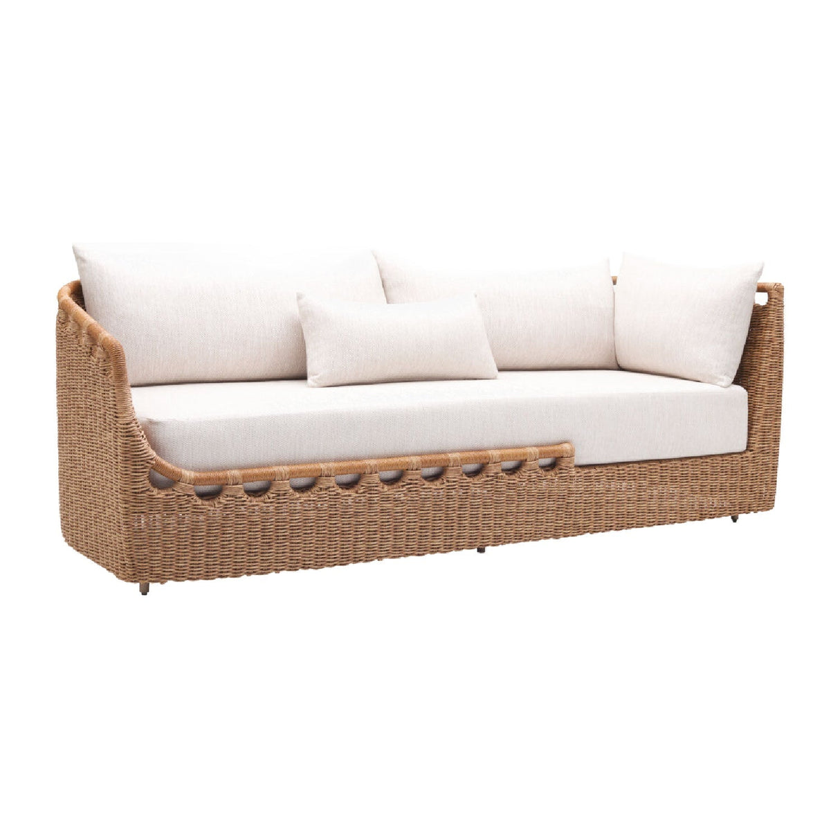 Modern European furniture - Hand-Woven Wicker Outdoor Sectional Sofa - www.oroa.com