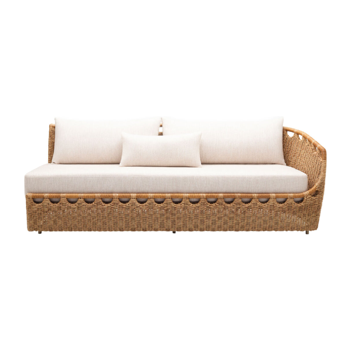 Modern European furniture - Hand-Woven Wicker Outdoor Sectional Sofa - www.oroa.com