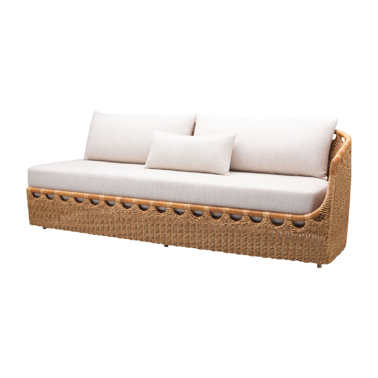 Modern European furniture - Hand-Woven Wicker Outdoor Sectional Sofa - www.oroa.com
