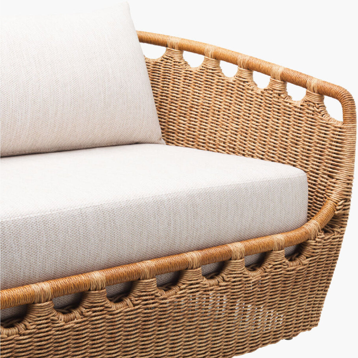 Modern European furniture - Hand-Woven Wicker Outdoor Sectional Sofa - www.oroa.com